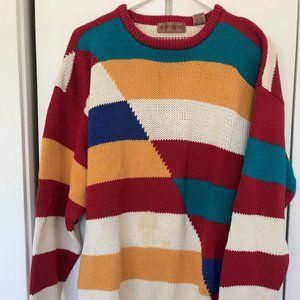 Henry Grethel Colorful Cotton Sweater Men's XL